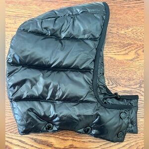 Moncler Shiny Black Hood. New!